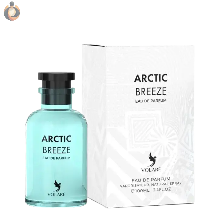 Volare Arctic Breeze Parfum – frischer aquatischer Unisexduft mit kühlen Zitrusnoten und klarer Ausstrahlung im eisblauen Design von Oudara
