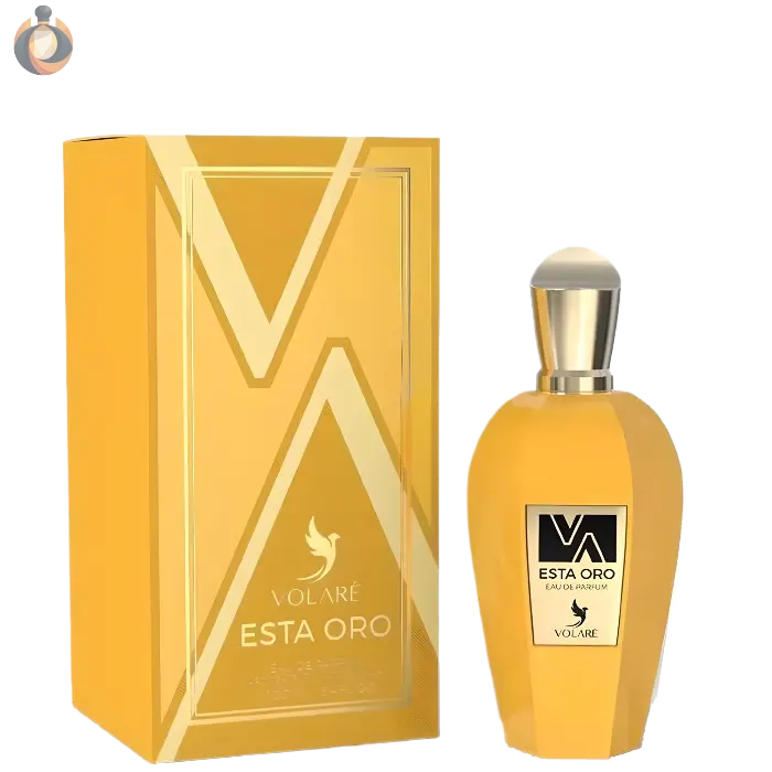 Volare Esta Oro Parfum – luxuriöser orientalischer Unisexduft mit warmen Noten wie Amber, Vanille und Oud im goldenen Design von Oudara