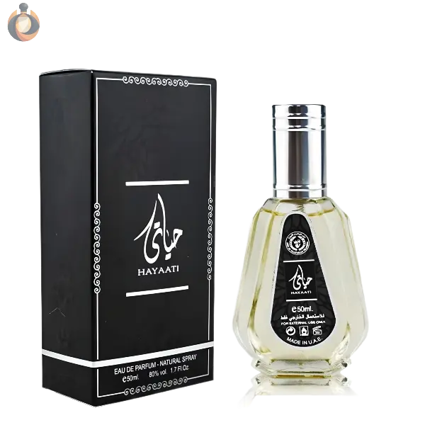 Hayaati Parfum 50 ml – frischer orientalischer Herrenduft mit Grapefruit, Zimt, Hölzern und Amber im eleganten dunklen Design von Oudara