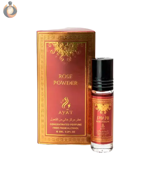 Ayat Rose Powder Parfum – zarter Damenduft mit pudriger Rose, Moschus und floralen Noten im femininen Design von Oudara