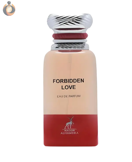 Maison Alhambra Forbidden Love – ein verführerischer Duft in einem eleganten, luxuriösen Flakon.