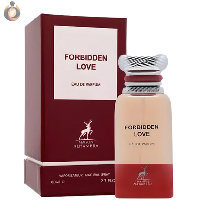 Arabisches Parfüm Maison Alhambra Forbidden Love – ein intensiver und langanhaltender Duft für besondere Anlässe.