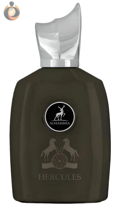Maison Alhambra Hercules kombiniert holzige und würzige Noten für einen intensiven, langanhaltenden Duft. Perfekt für den selbstbewussten Mann.